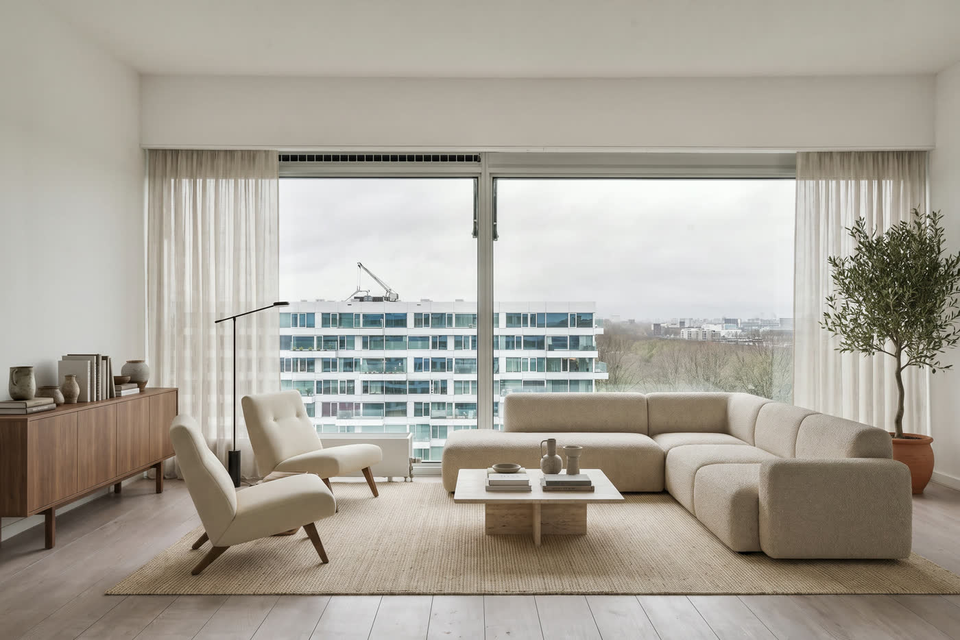 Living con vista amoblado
